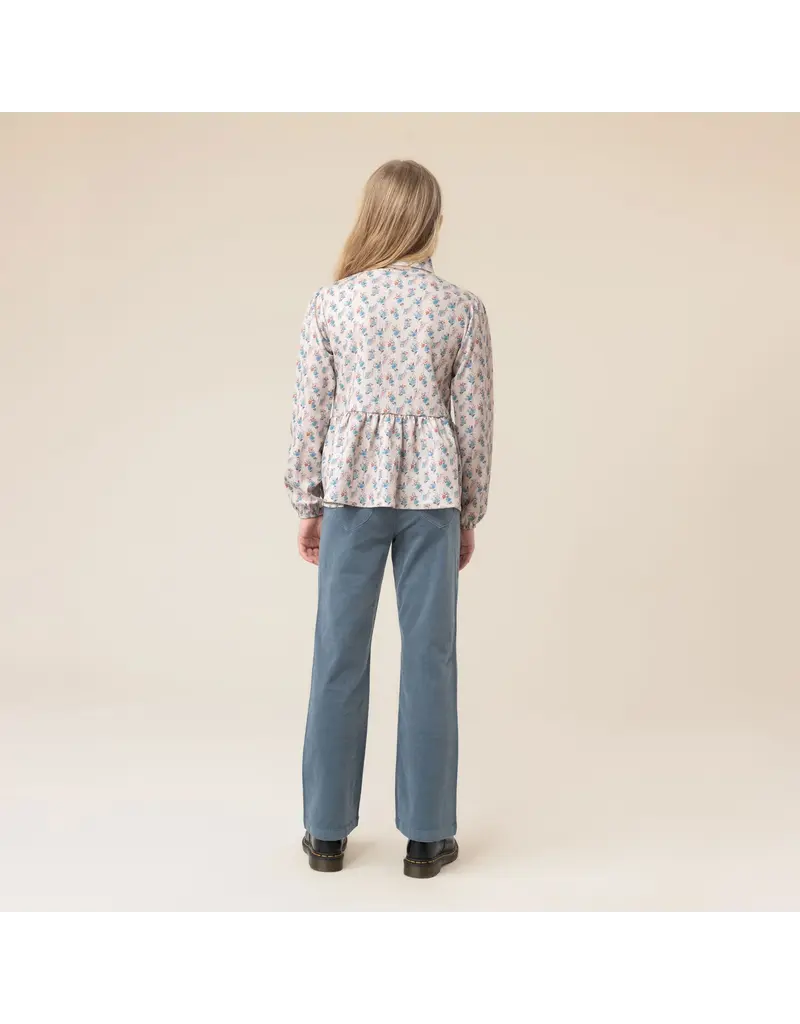 NANO FLARED TROUSERS - PALE BLUE