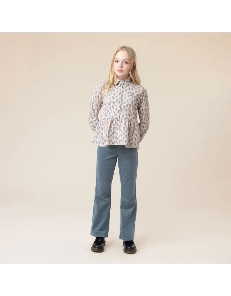NANO FLARED TROUSERS - PALE BLUE