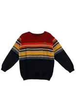 NANO KNIT SWEATER - BURGUNDY STRIPE
