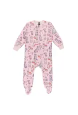 NANO ONE PIECE PAJAMAS - LILAC DOGS