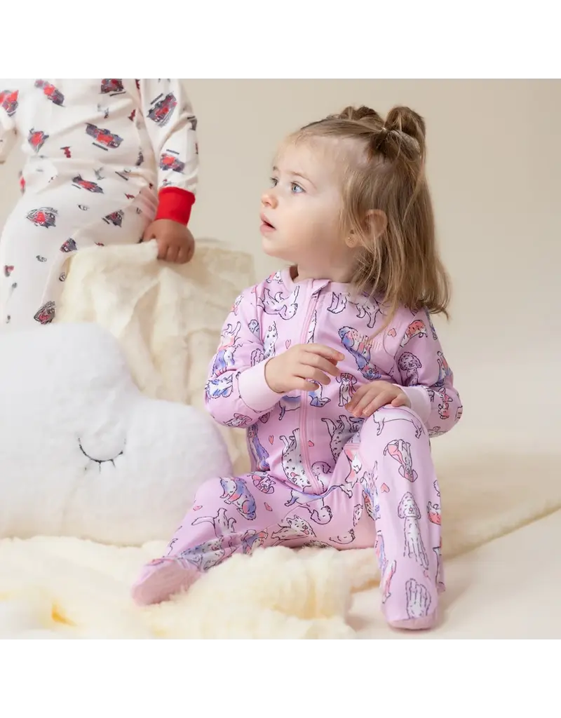 NANO ONE PIECE PAJAMAS - LILAC DOGS