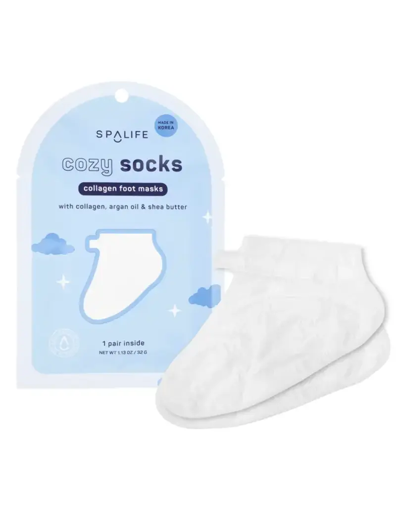 MY SPA LIFE SPA FOOT MASK - COLLAGEN COZY SOCKS