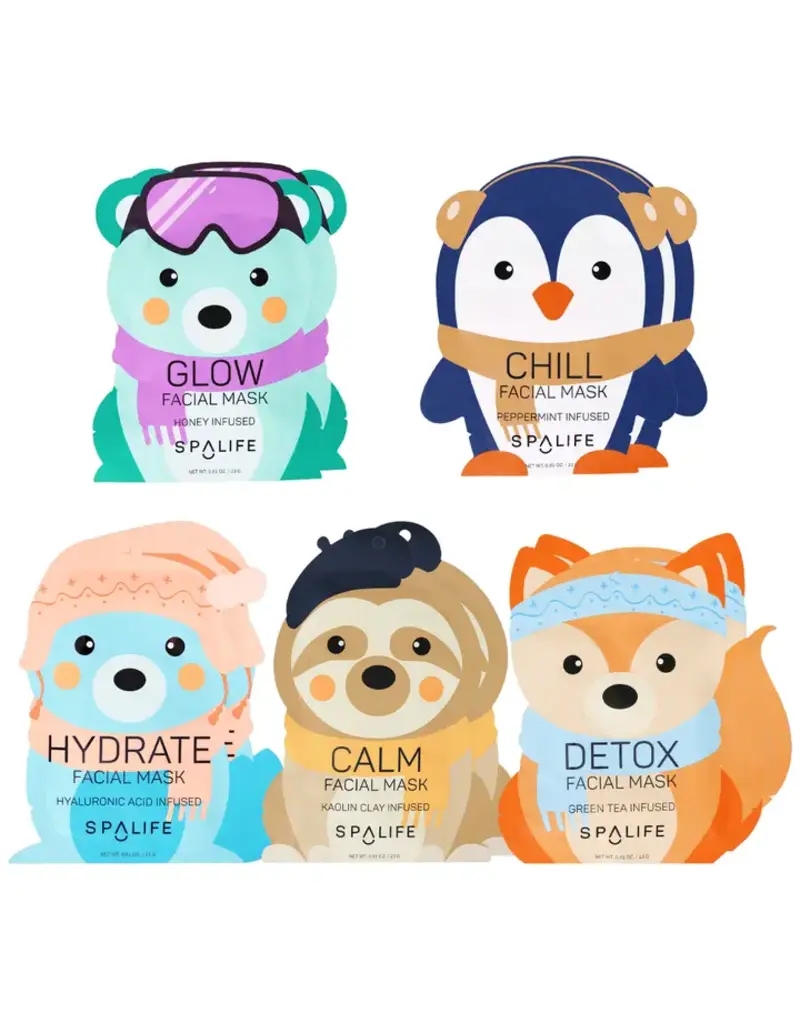 MY SPA LIFE HOLIDAY SNOW BUDDIES FACE MASKS