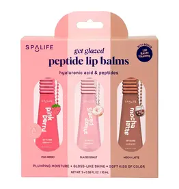 MY SPA LIFE GLAZED PEPTIDE LIP BALM TRIO
