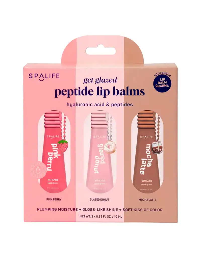 MY SPA LIFE GLAZED PEPTIDE LIP BALM TRIO