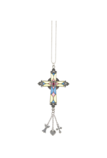 STAINED GLASS CAR CHARM