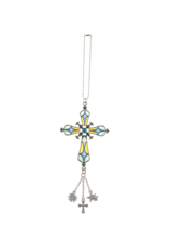 STAINED GLASS CAR CHARM