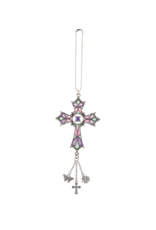 STAINED GLASS CAR CHARM