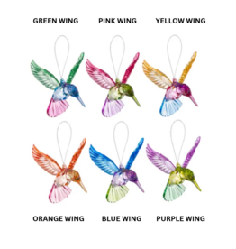 4.5 " ACRYLIC WINDOW  MEADOW HUMMINGBIRDS