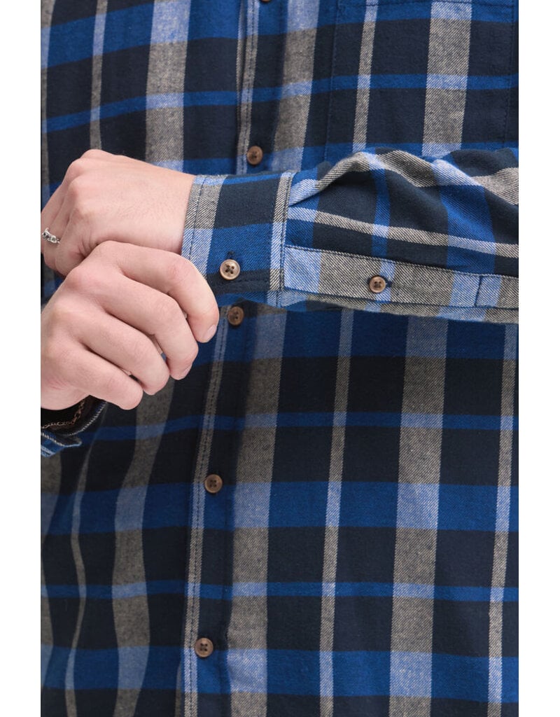 BLEND CAI PLAID BUTTON UP SHIRT - SALUTE