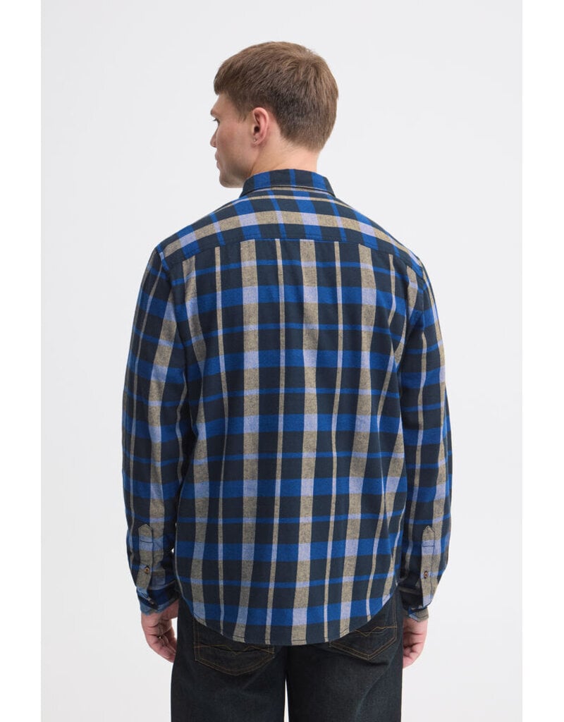 BLEND CAI PLAID BUTTON UP SHIRT - SALUTE