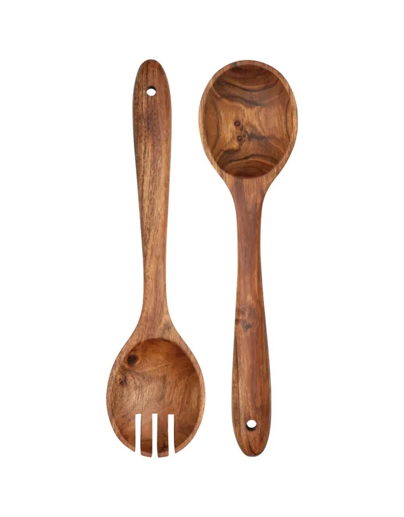 DANICA ACACIA WOOD SALAD SERVER SET