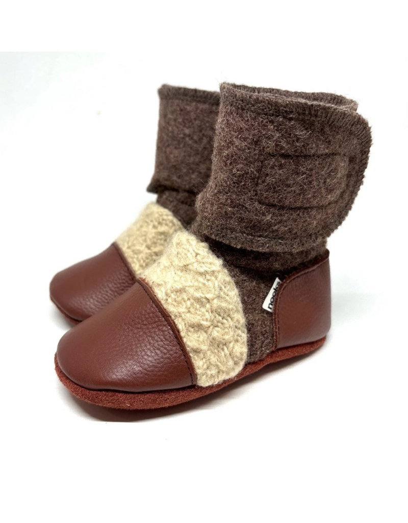 LITTLE EARTH FELTED WOOL BOOTIES
