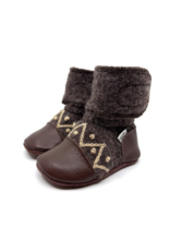 CHOCO FELTED WOOL BOOTIES