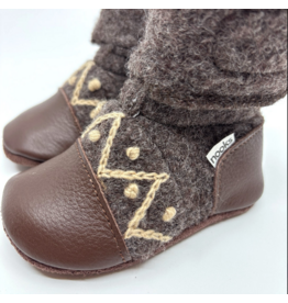 CHOCO FELTED WOOL BOOTIES