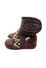 CHOCO FELTED WOOL BOOTIES