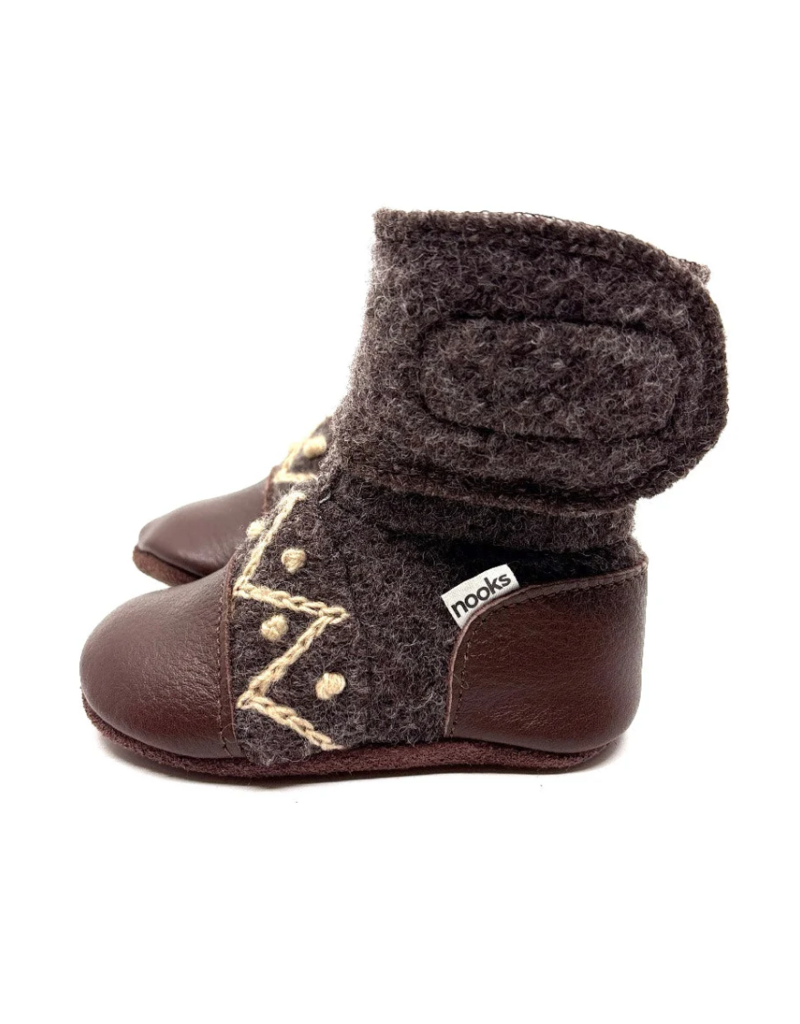 CHOCO FELTED WOOL BOOTIES