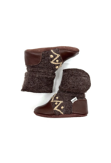 CHOCO FELTED WOOL BOOTIES
