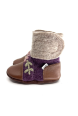 BLOSSOM FELTED WOOL BOOTIES