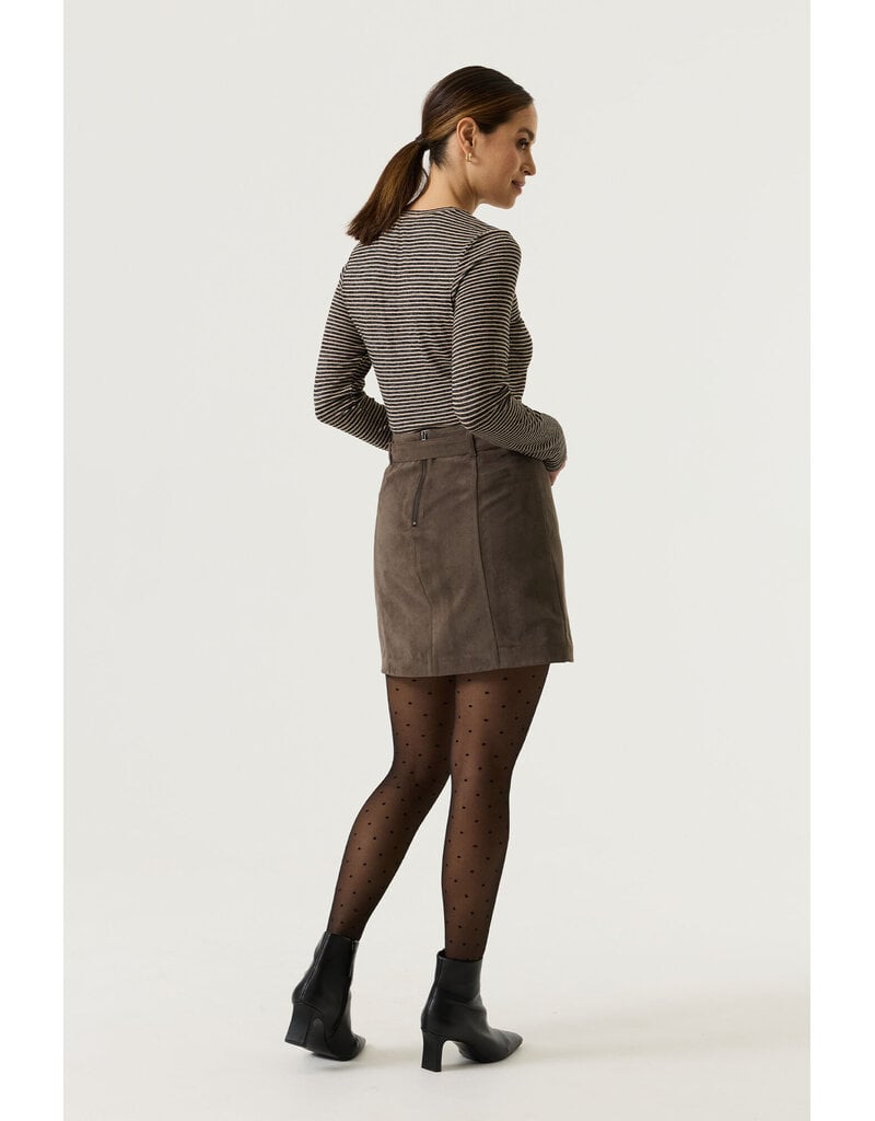 L/S BROWN STRIPE TOP