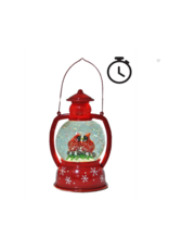 CARDINAL LANTERN SNOWGLOBE