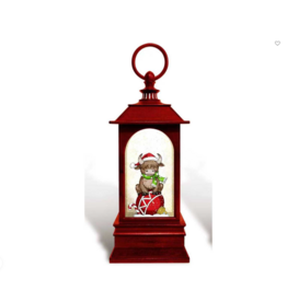 HIGHLAND COW LANTERN SNOWGLOBE