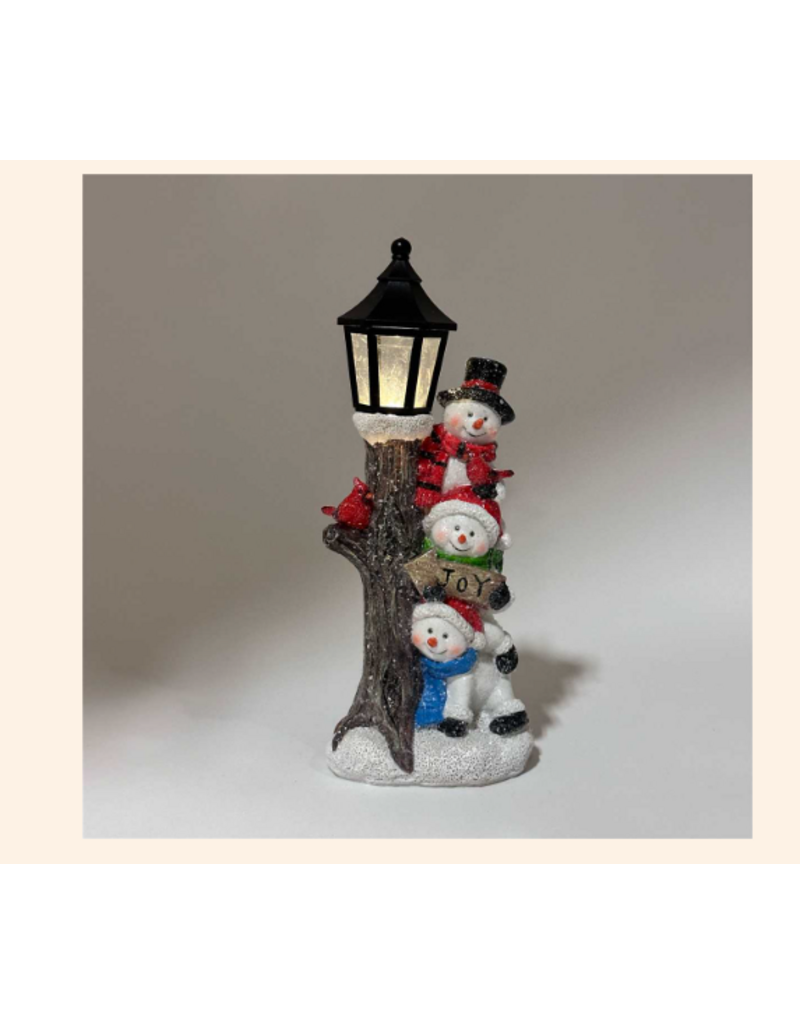 SNOWMAN LED LAMP POST