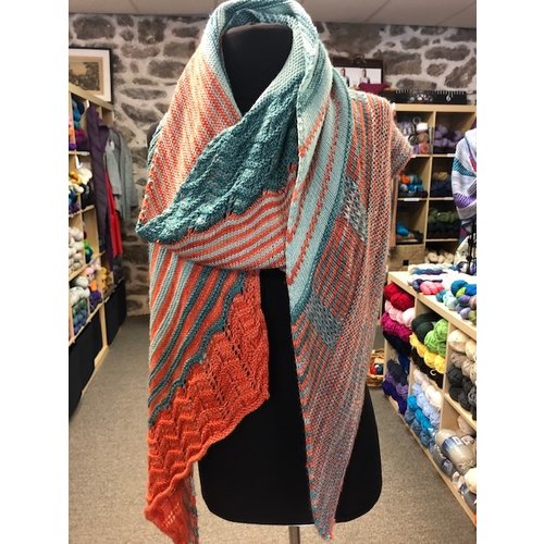 Purls of Wisdom Goldfish Memory Shawl Kit Purls of Wisdom Goldfish Memory Shawl Kit