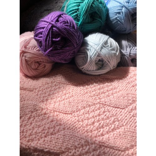 Purls of Wisdom Grandma Birdie's Baby Blanket Kit Purls of Wisdom Grandma Birdie's Baby Blanket Kit