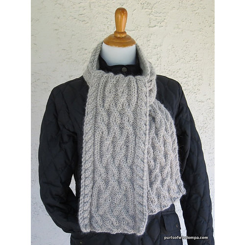 Purls of Wisdom Celtic Cable Scarf Kit Purls of Wisdom Celtic Cable Scarf Kit