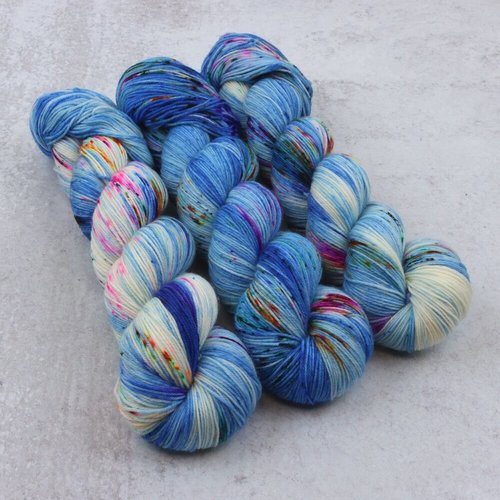 Hand dyed speckled yarn — Spun Right Round-spunrightround