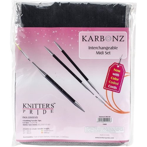 Knitter's Pride Karbonz Interchangeable Midi Set