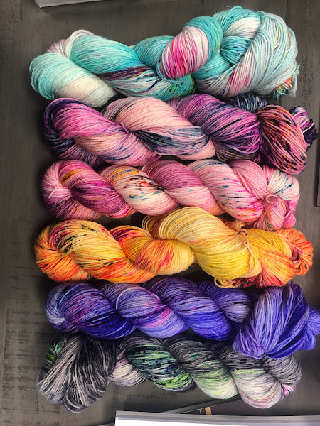 Hand dyed speckled yarn — Spun Right Round-spunrightround