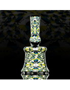 QUASAR GLASS Quasar Mini Tube: Blue/Yellow Chip Stack