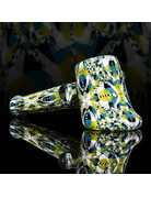 QUASAR GLASS Quasar Chip Stack Hammer: Blue/White/Yellow