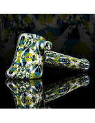 QUASAR GLASS Quasar Chip Stack Hammer: Blue/White/Yellow