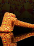 QUASAR GLASS Quasar Chip Stack Hammer: Red/Orange/Yellow