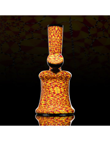 QUASAR GLASS Quasar Mini Tube: Red/Orange Chip Stack