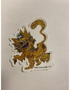 Vincent Gordon Sticker: trippy multi eyed cat