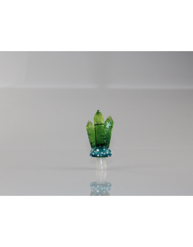 Murdoc Mushroom Pendant w/Intaglio Crystals