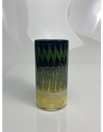 Ed Wolfe ED WOLFE Wrap and Rake Pint Glass- Blue/Green