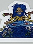 Vincent Gordon Sticker: Blue Dread Guy