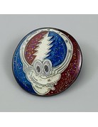Vincent Gordon Pin: Stealie Face Red White and Blue