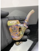 Maka B MAKA B Silver and Gold Fume Linework Sherlock