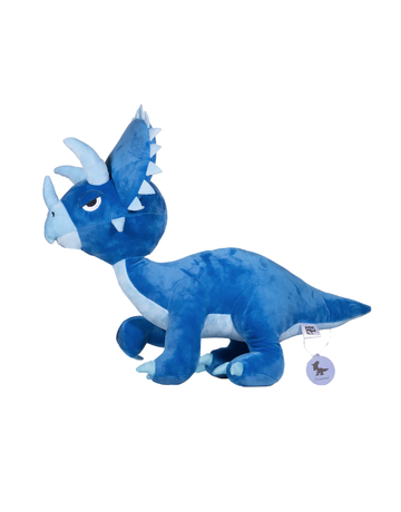 Elbo Dino Plush: Large Blue Triceratops