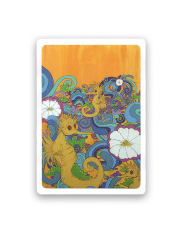 Vincent Gordon Sticker: Seahorse Yellow Background