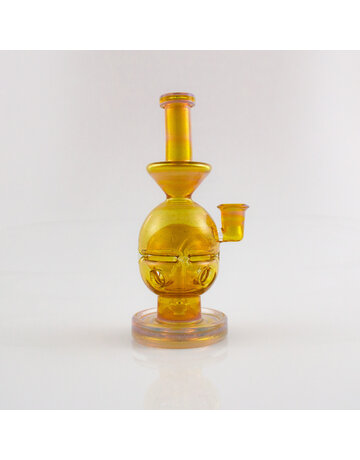Miner Glassware MINER GLASSWARE Small 4-Hole Fab Egg in Ghost Over Terps