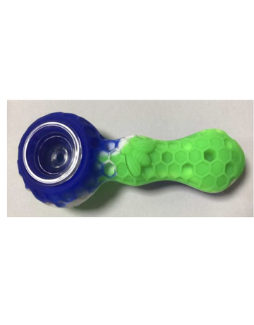 Silicone Pipe w/ glass bowl