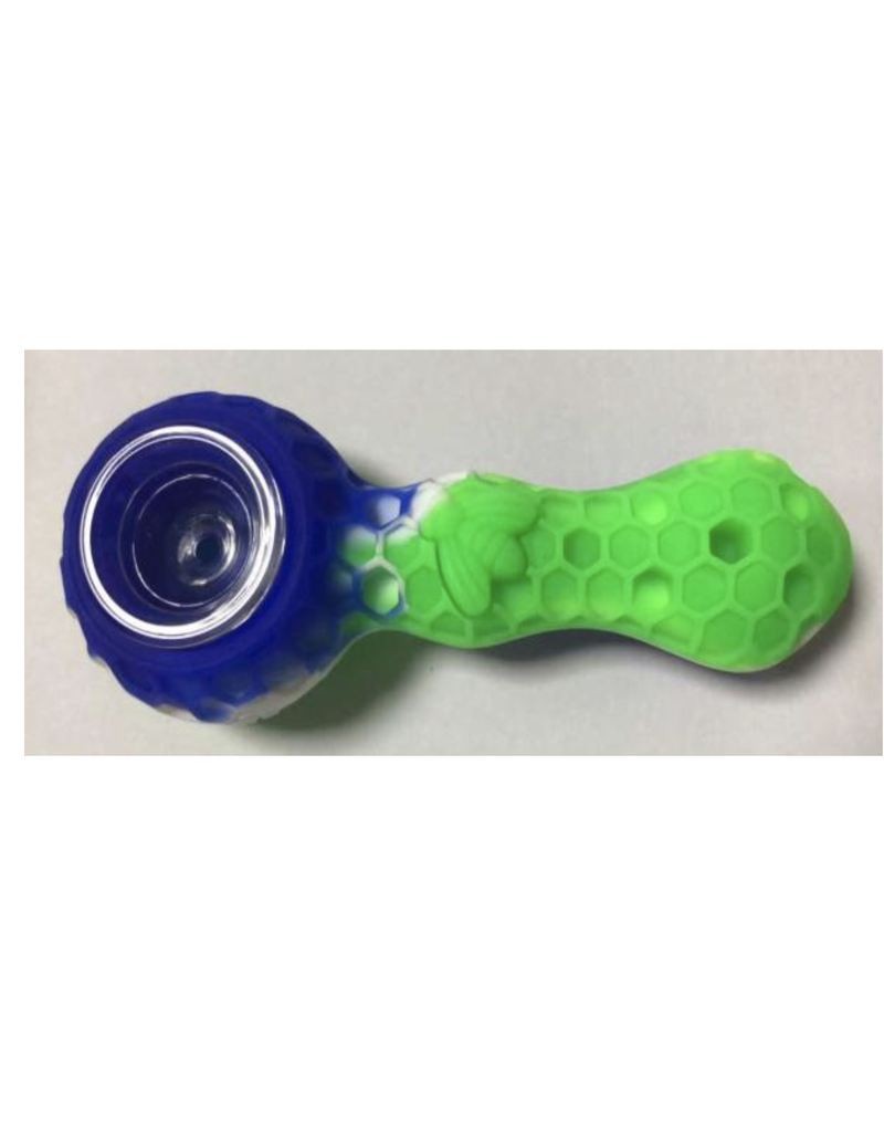 Silicone Pipe w/ glass bowl