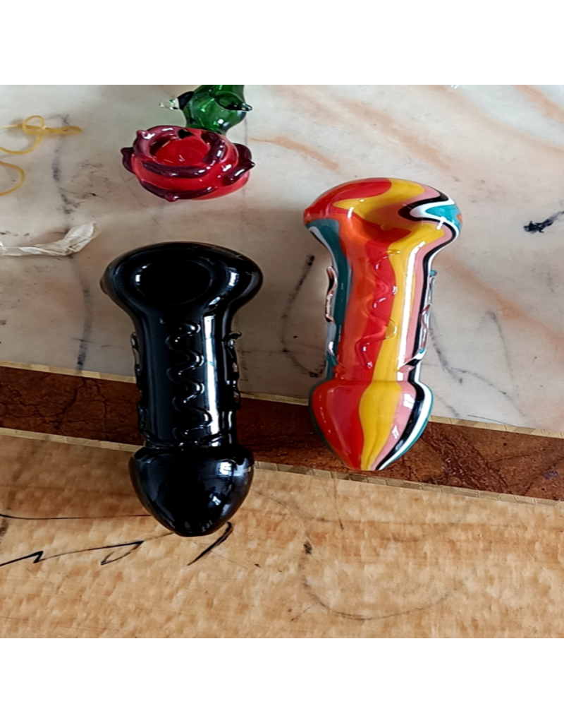 Glass Penis Handpipe_Clear